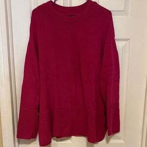 GAP Vibrant Pink Knit Sweater Pullover